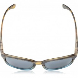 Wrap Loveseat Sunglasses - Matte Tortoise Blue Fade / Polarized Silver Mirror - CM12O0HV4WR $26.05