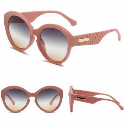 Goggle Retro Round Sunglasses for Women UV Protection Gradient Tinted Lenses Eyewear Outdoor Sports Polarized Sun Glass - CR1...