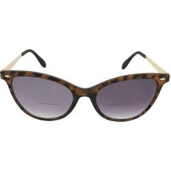 Cat Eye Bifocal Sunglasses Women's Cat-eye B105 - Tortoise Frame-gray Lenses - CU18Z7R9D8U $17.37