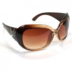 Shield Celebrity Style Womens Sunglasses 3012 - Coffee - CN11ESIP8TP $19.60