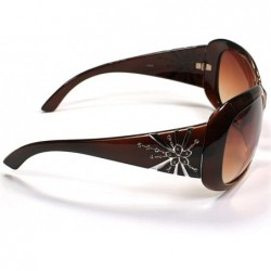 Shield Celebrity Style Womens Sunglasses 3012 - Coffee - CN11ESIP8TP $11.45