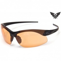 Shield Sharp Edge Thin Temple - Soft-Touch Matte Black Frame/Tiger's Eye Vapor Shield Lenses - C311EDABJ81 $28.75