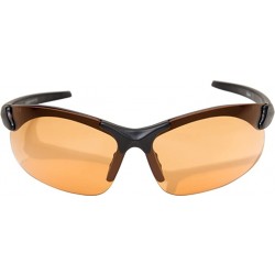 Shield Sharp Edge Thin Temple - Soft-Touch Matte Black Frame/Tiger's Eye Vapor Shield Lenses - C311EDABJ81 $28.75