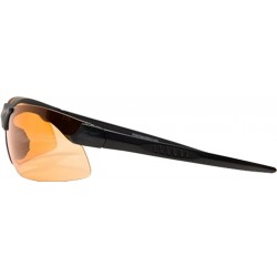 Shield Sharp Edge Thin Temple - Soft-Touch Matte Black Frame/Tiger's Eye Vapor Shield Lenses - C311EDABJ81 $28.75