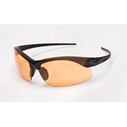 Shield Sharp Edge Thin Temple - Soft-Touch Matte Black Frame/Tiger's Eye Vapor Shield Lenses - C311EDABJ81 $28.75