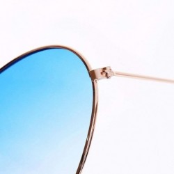 Oversized Heart Shaped Sunglasses Women Metal Frame Reflective Lens Sun Protection Tea - Purple - CQ18YQSX4LO $8.18