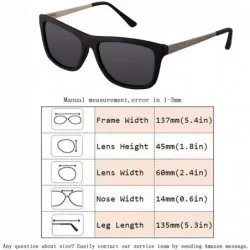 Aviator Unisex Polarized Sunglasses UV400 Protection Designer Sun Glasses for Man/Women - Black-8 - CE18DA7YXXY $8.49