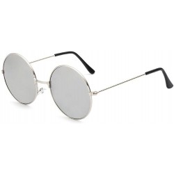 Rimless Retro Round Sunglasses Women-Luxury Polarized Shade Glasses-Metal Frame - E - CK1905Z6KRS $51.59
