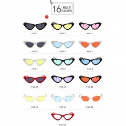 Cat Eye Distaff Fashion Cat Eye Shades Sunglasses Polarized Incorporate Candy Colored Glasses Sunglasses - No.8 - CA18Z64AAAD...