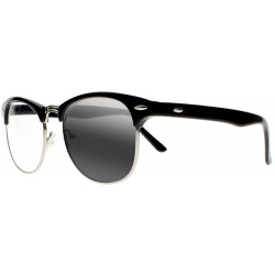 Oval Transition Photochromic Retro Square Horned Rim Half Frame Reading Glasses UV400 Sunglasses - Black - C818E84HXKS $41.44
