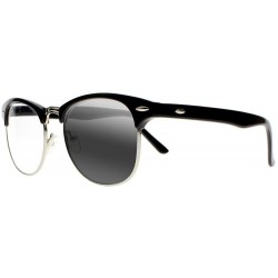 Oval Transition Photochromic Retro Square Horned Rim Half Frame Reading Glasses UV400 Sunglasses - Black - C818E84HXKS $34.38