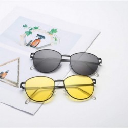Oversized Polarized Sunglasses Vintage Protection - A - CJ19752QQI7 $10.50