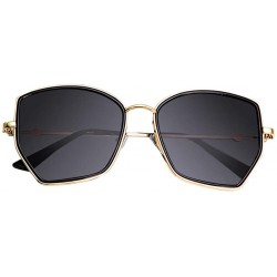 Sport Fashion Sunglasses Classic Retro Irregular sun glasses Unisex Polarized Sunglasses - Black - C018SZLTN06 $10.70