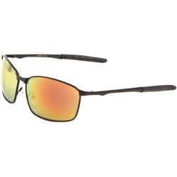 Sport Light Weight Square Sport Thin Frame Sunglasses - Yellow - CI197XNIT3R $13.06