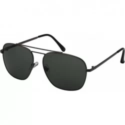 Square Square Aviator Sunglasses Men Metal Square Sunglasses Double Brow Bar 5133-KGM - CS180CE2G4H $18.79