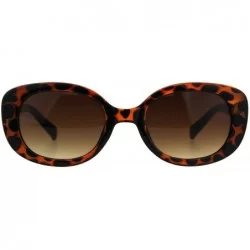 Butterfly Womens Rectangular Mod Designer Plastic Fashion Sunglasses - Tortoise Brown - CG189U2RNX5 $18.01