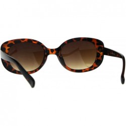 Butterfly Womens Rectangular Mod Designer Plastic Fashion Sunglasses - Tortoise Brown - CG189U2RNX5 $11.04
