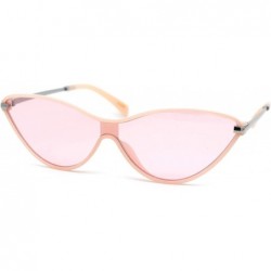 Shield Womens Mod Shield Cat Eye Plastic Sunglasses - All Pink - CS18X55GE00 $19.90