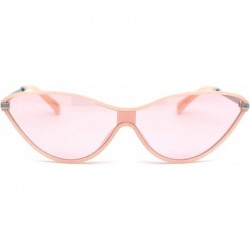 Shield Womens Mod Shield Cat Eye Plastic Sunglasses - All Pink - CS18X55GE00 $12.66