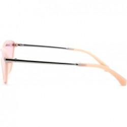 Shield Womens Mod Shield Cat Eye Plastic Sunglasses - All Pink - CS18X55GE00 $12.66