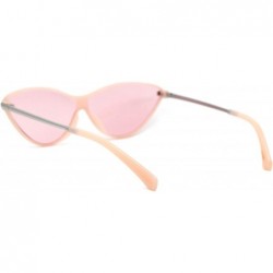 Shield Womens Mod Shield Cat Eye Plastic Sunglasses - All Pink - CS18X55GE00 $12.66