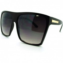 Oversized Super Oversized Sunglasses Flat Top Square Frame Shades - Black - CV11MI0M0AT $19.00