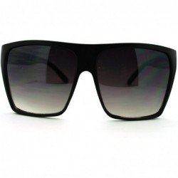 Oversized Super Oversized Sunglasses Flat Top Square Frame Shades - Black - CV11MI0M0AT $11.11