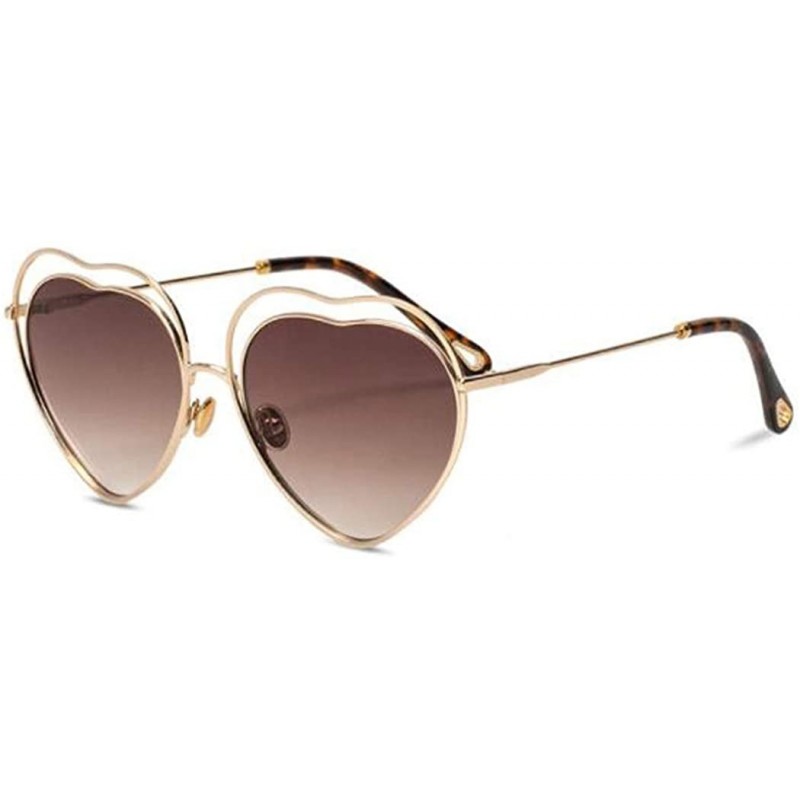 Aviator New sunglasses fashion ladies 2019 sunglasses 2019 love heart sunglasses - A - C718S6QNYOA $50.38