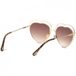 Aviator New sunglasses fashion ladies 2019 sunglasses 2019 love heart sunglasses - A - C718S6QNYOA $50.38