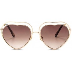Aviator New sunglasses fashion ladies 2019 sunglasses 2019 love heart sunglasses - A - C718S6QNYOA $50.38