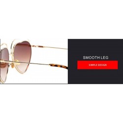 Aviator New sunglasses fashion ladies 2019 sunglasses 2019 love heart sunglasses - A - C718S6QNYOA $50.38