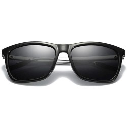 Oversized Womens Polarized Sunglasses Teardrop Men's Sunglasses Classic Design UV Cut Cross & Glasses Case Glasses - Silver -...