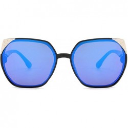 Oval Classic style Sunglasses for Men or Women PC UV400 Sunglasses - Blue - C218SZUC6HK $29.61
