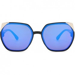 Oval Classic style Sunglasses for Men or Women PC UV400 Sunglasses - Blue - C218SZUC6HK $29.22