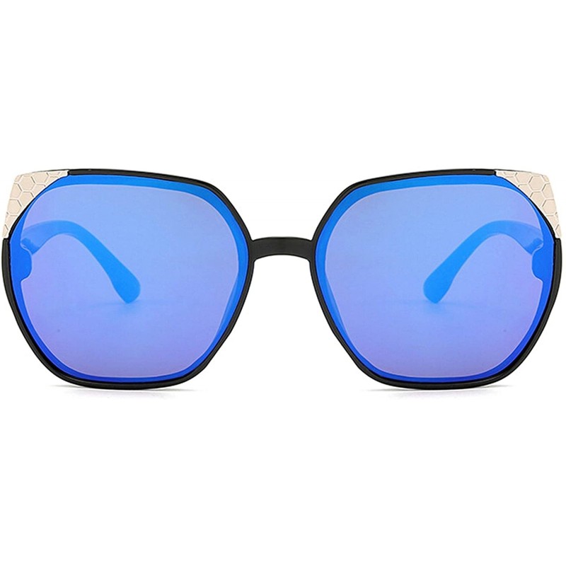 Oval Classic style Sunglasses for Men or Women PC UV400 Sunglasses - Blue - C218SZUC6HK $15.76