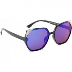 Oval Classic style Sunglasses for Men or Women PC UV400 Sunglasses - Blue - C218SZUC6HK $15.76