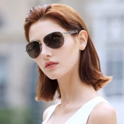 Square Classic Aviator Sunglasses Women - Gold - CE18TYKRRRC $20.61