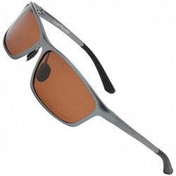 Sport Polarized Aircraft Al-Mg Driving Sport Fishing Sunglasses For Women Men - CO18HUCLS9T $26.80