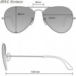 Aviator Vintage Classic Fashion Aviator Sunglasses Tri-Layer UV400 Unisex - Classic Aviator Gun Metal/Usa Lens - CU123IR049F ...