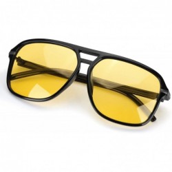 Rectangular Glasses Polarized Anti glare Protection - 523bright Black - CU18WZYEXCK $35.49