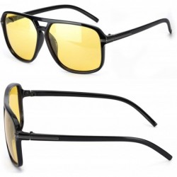 Rectangular Glasses Polarized Anti glare Protection - 523bright Black - CU18WZYEXCK $20.28