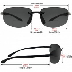 Wrap Eyes Lovin Maui Wrap Polarized Nearly invisible Line Bifocal Sunglasses - CL11KMQI6WX $40.84