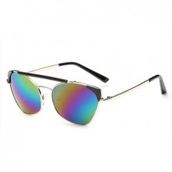 Oval New Arrive Cateye Sunglasses For Women Hollow Lens 56mm - Black/Red - CJ12E0NTI39 $30.48