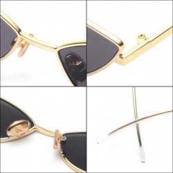 Cat Eye Cat Eye Sunglasses Women Retro Cute Small Sun Glasses Female Accessories Summer - Silver Mirror - CM18DK8O9YM $9.15