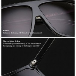 Square Classic Square Eyewear Mens Womens Stylish Driving Sunglasses Anti Glare - Pink - CA18CXDSR3A $17.77