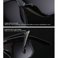 Square Classic Square Eyewear Mens Womens Stylish Driving Sunglasses Anti Glare - Pink - CA18CXDSR3A $17.77