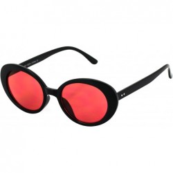 Round Oval Vintage NIRVANA Kurt Cobain Round Sunglasses For Women Men Eyewear - Black-orange - C8186TSZX75 $10.99