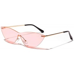 Rimless Triangle Rimless Sunglasses Retro sunglasses For Men Women Colored Transparent Sunglasses UV400 Protection - 2 - CS19...
