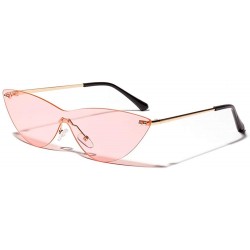 Rimless Triangle Rimless Sunglasses Retro sunglasses For Men Women Colored Transparent Sunglasses UV400 Protection - 2 - CS19...