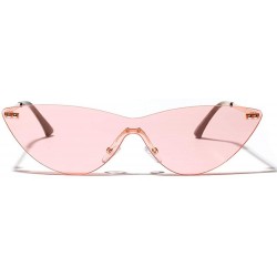 Rimless Triangle Rimless Sunglasses Retro sunglasses For Men Women Colored Transparent Sunglasses UV400 Protection - 2 - CS19...